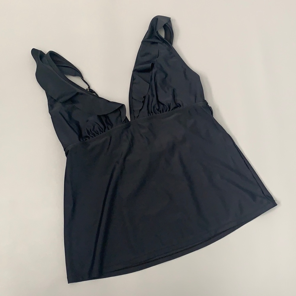Dip | Ladies Black Swim Tankini Top Size Large
